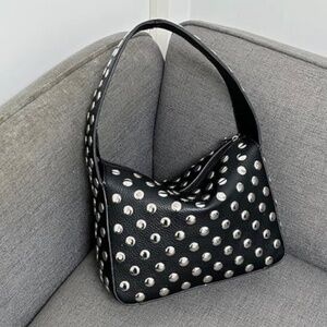 Studded Y2K shoulder bag 90’s punk vegan leather purse